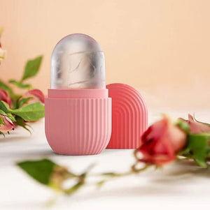 Silicon Ice Roller to Brighten, Tighten, and De-Puff Face & Neck